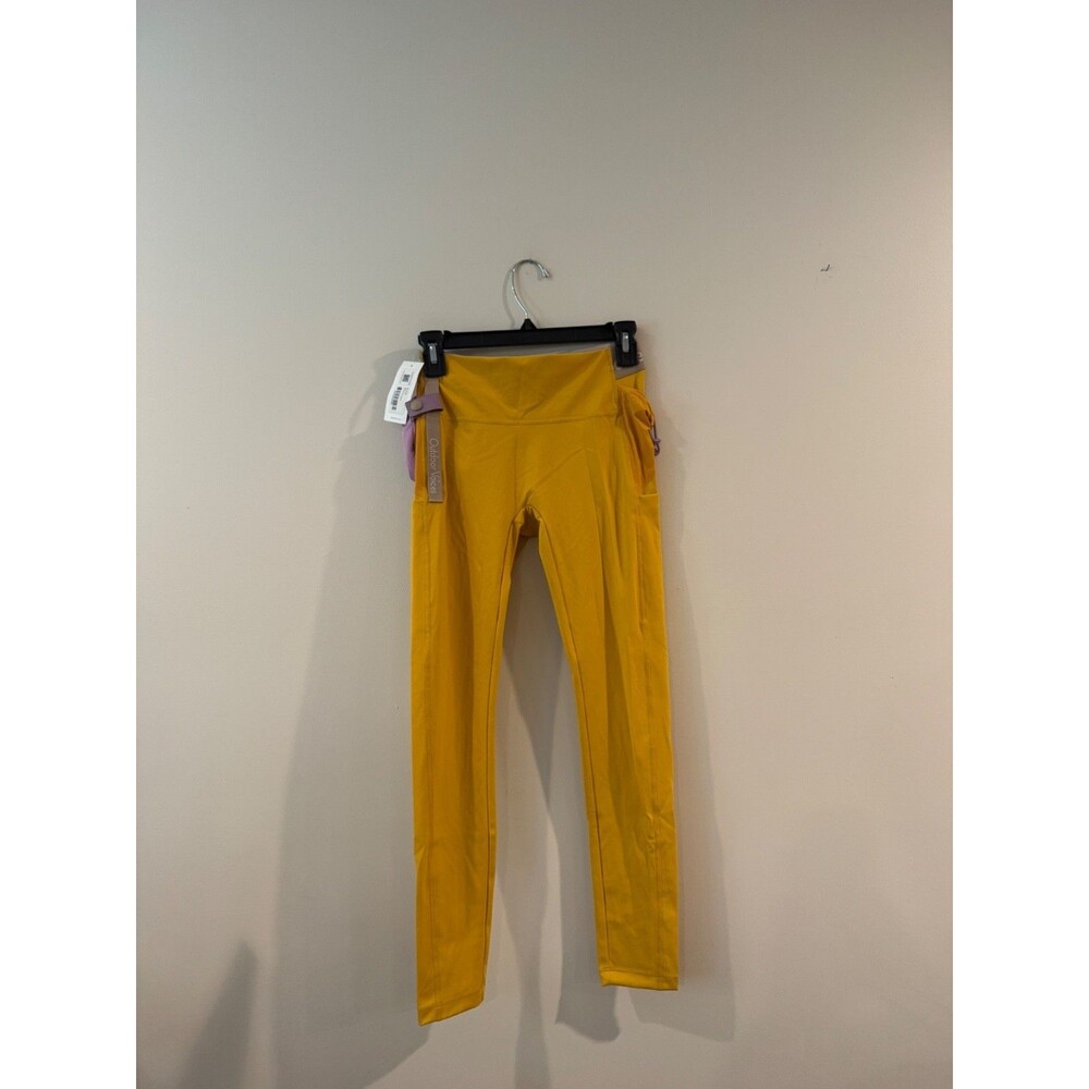 NWT Outdoor Voices Women's Snacks 7/8 Leggings Size SMALL Yellow Cider
